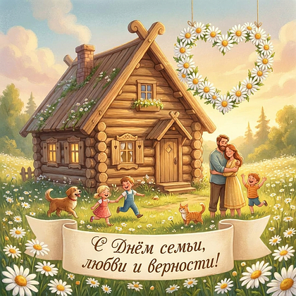 Открытки с Днем семьи, любви и верности: 140+ картинок и поздравлений