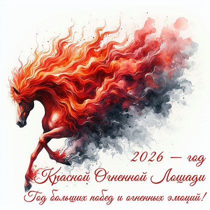 Открытки с годом Красной Огненной Лошади: 60+ картинок и поздравлений