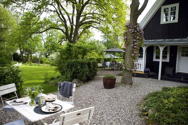 Дизайн двора частного дома: правила создания гармоничного пространства в разных стилях (124 фото)