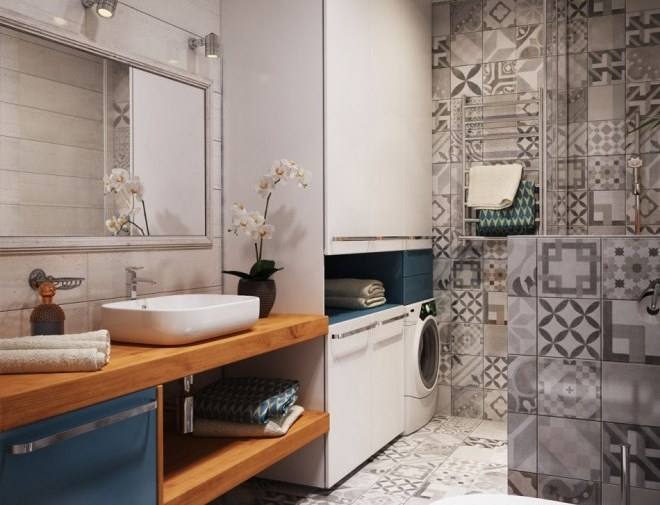 Дизайн ванной 7 кв. м: как сделать обстановку стильной и функциональной (83 фото)