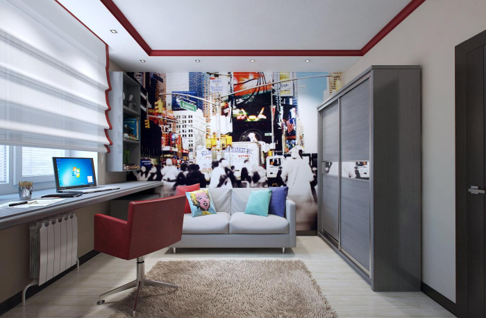 Обои в комнату для подростка: интересные сочетания и новые идеи (43 фото)