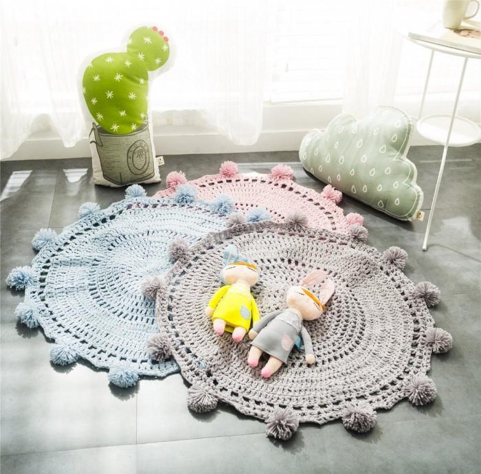 Вязаные коврики: интересные модели и применение в дизайне помещения (45 фото)