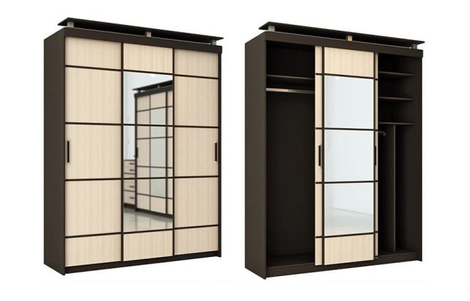 Шкаф-купе в интерьере: разновидности и особенности дизайна (104 фото)