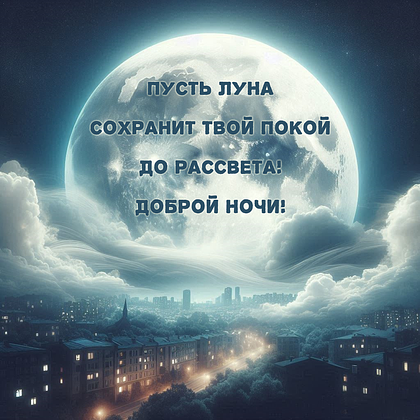 Открытки с пожеланием спокойной ночи: 100+ красивых картинок