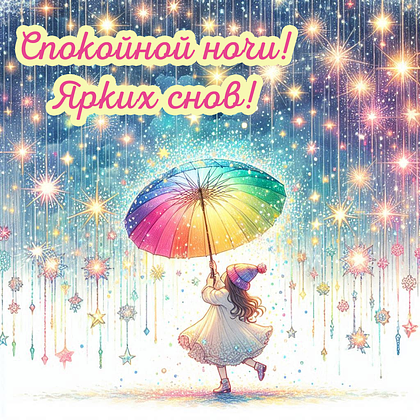 Открытки с пожеланием спокойной ночи: 100+ красивых картинок