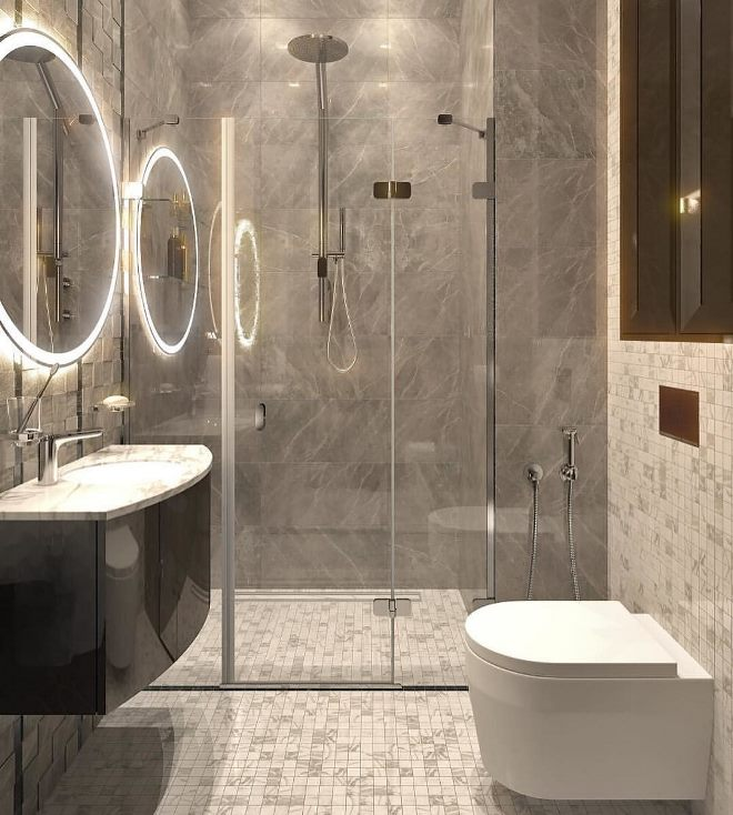 Дизайн ванной 7 кв. м: как сделать обстановку стильной и функциональной (83 фото)