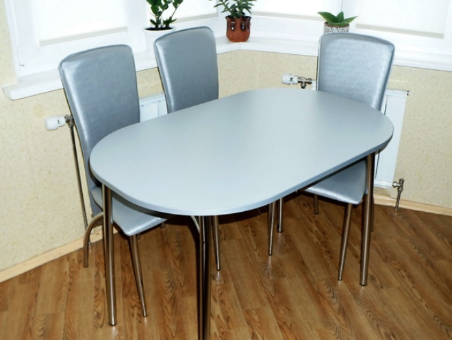 Обеденный стол для кухни: конструкции, виды, материалы (68 фото)