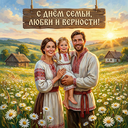 Открытки с Днем семьи, любви и верности: 140+ картинок и поздравлений