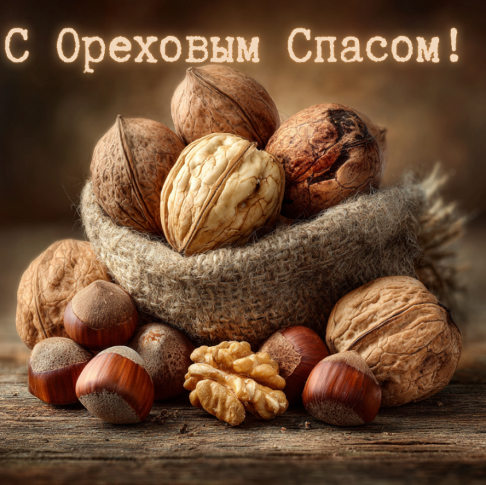 Ореховый Спас-2026: 35 красивых открыток к празднику, чтобы поздравить друзей и родных