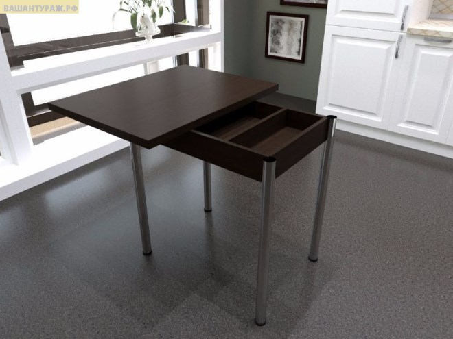 Обеденный стол для кухни: конструкции, виды, материалы (68 фото)