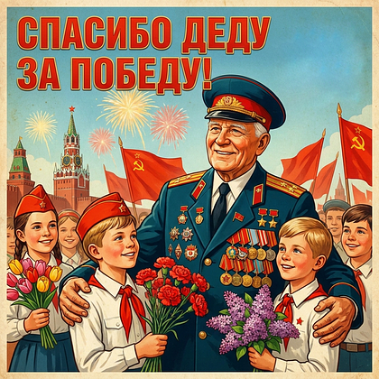 Открытки с Днем Победы 9 Мая в 2026 году: 140+ картинок и поздравлений