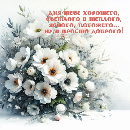 Открытки с пожеланием хорошего дня: 80+ оригинальных картинок и приятных фраз