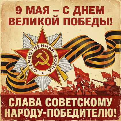 Открытки с Днем Победы 9 Мая в 2026 году: 140+ картинок и поздравлений