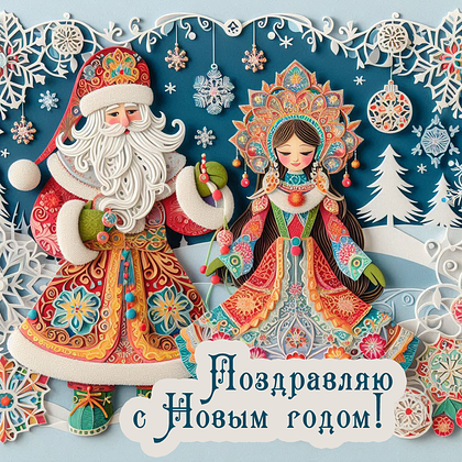 Открытки с Новым годом — 2026: 60+ картинок и поздравлений