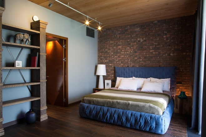 Голубые обои в спальне: как создать теплую и уютную обстановку (40 фото)