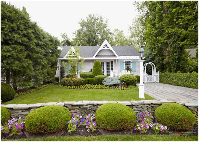 Дизайн двора частного дома: правила создания гармоничного пространства в разных стилях (124 фото)