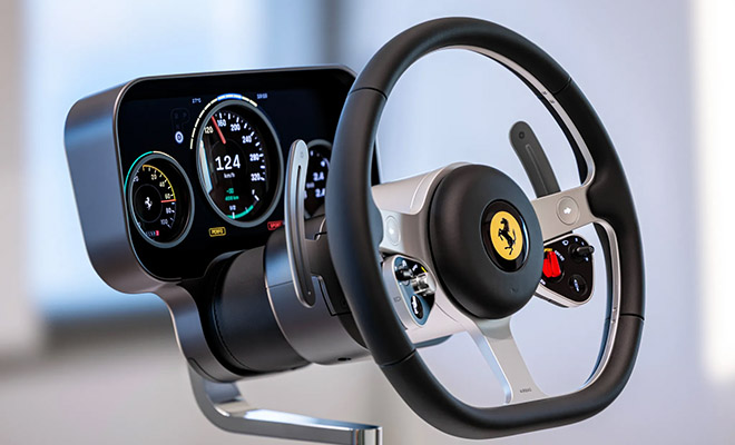 Ferrari показала салон своего первого электрокара. Дизайн придумал Джони Айв из Apple