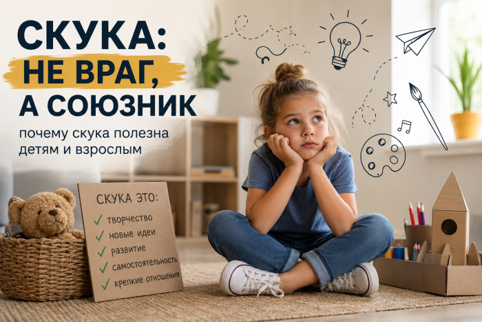 Скука — позитивное явление для ребенка
