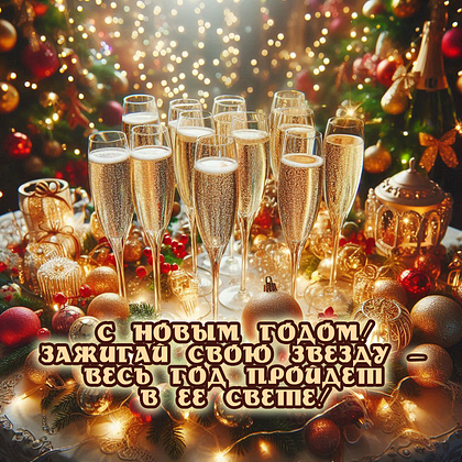 Открытки с Новым годом — 2026: 60+ картинок и поздравлений