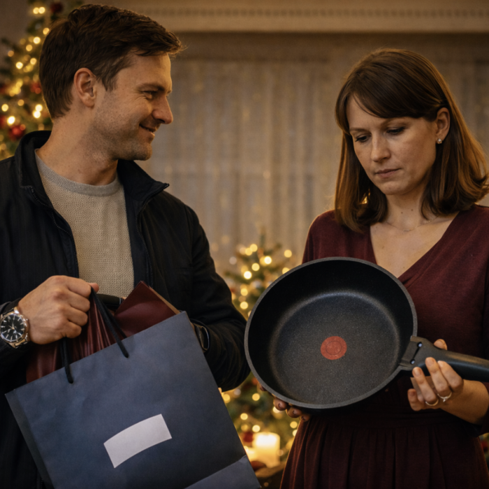 Антон преподнёс Марине сковороду, а себе отхватил свежий смартфон. Утром он кусал локти…