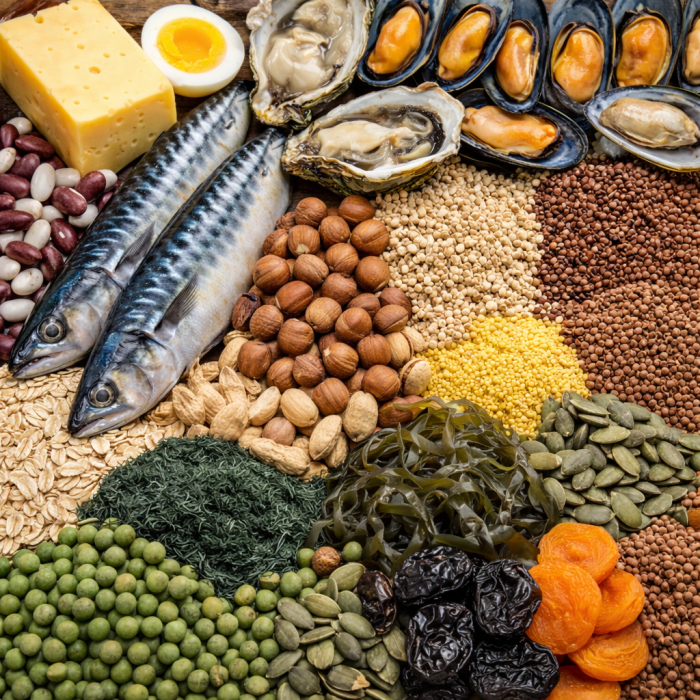 Продукты с максимальным содержанием железа