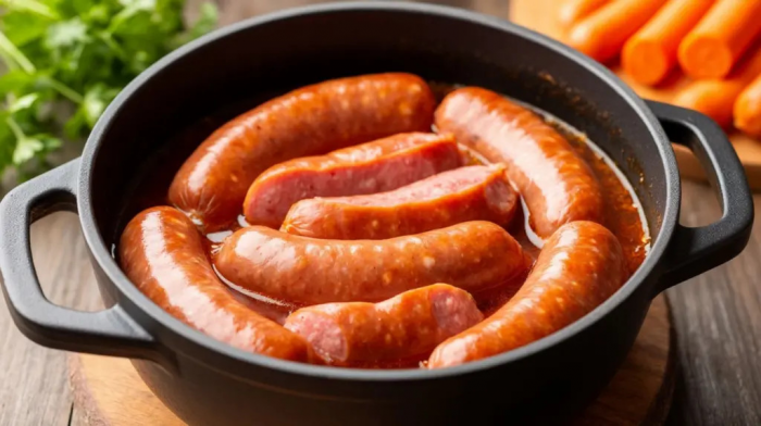 Залила сосиски кипятком в миске — и они сочные, как в детстве: секрет 4-х минут