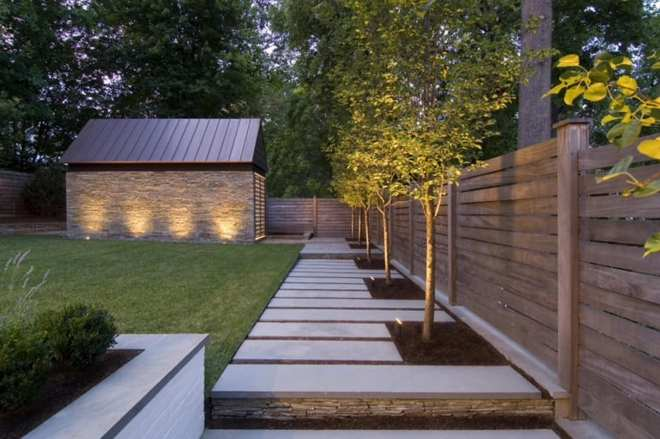 Дизайн двора частного дома: правила создания гармоничного пространства в разных стилях (124 фото)