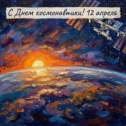 «Поехали!» Открытки с Днем космонавтики: 140+ картинок и поздравлений на 65-летие первого полета