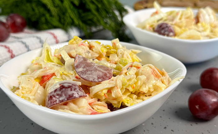 Хит-салат на майские, уйдет быстрее шашлыка. Пекинская капуста и крабовые палочки