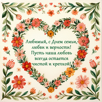 Открытки с Днем семьи, любви и верности: 140+ картинок и поздравлений