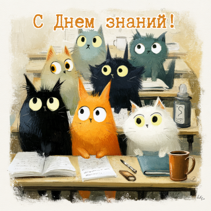 Красивые открытки с 1 сентября (День знаний) для поздравления учителей и учеников