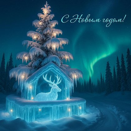 Открытки с Новым годом 2026: скачать 150+ картинок и поздравлений