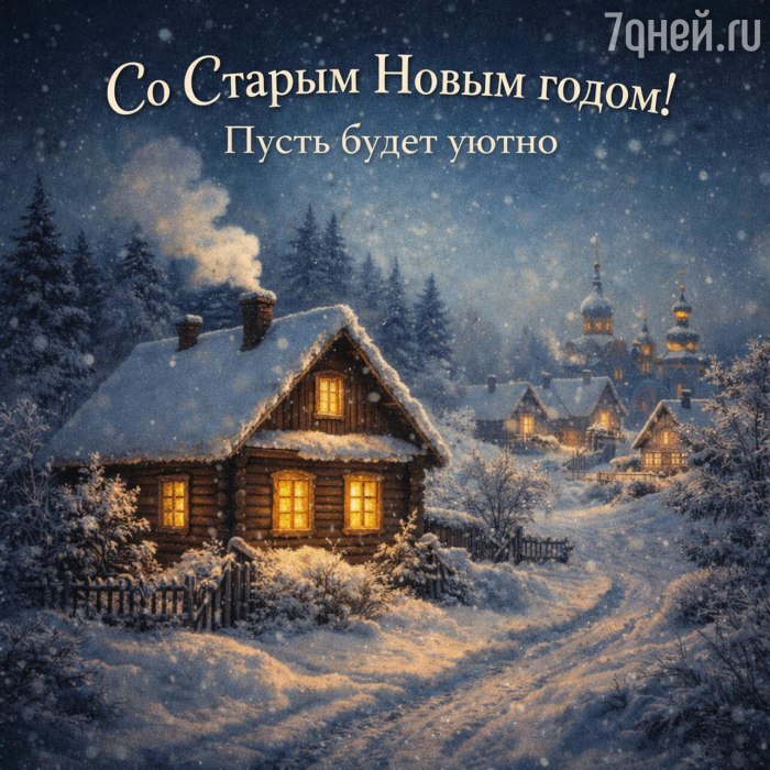 Старый Новый год 2026: 20+ открыток и поздравлений, которые порадуют близких