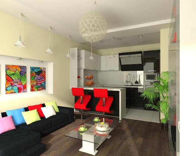 Планировка однокомнатной квартиры для семьи с двумя детьми (36 фото)