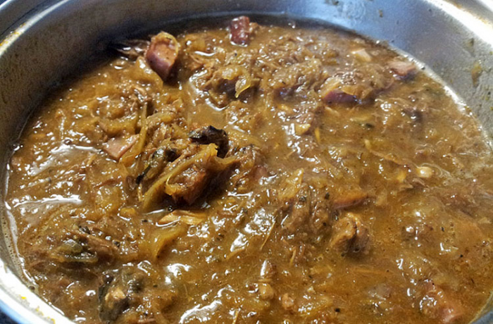 Капуста и сосиски. Рецент рагу для ленивых и экономных