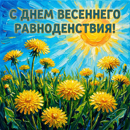 Открытки с днем весеннего равноденствия: 60+ картинок и поздравлений
