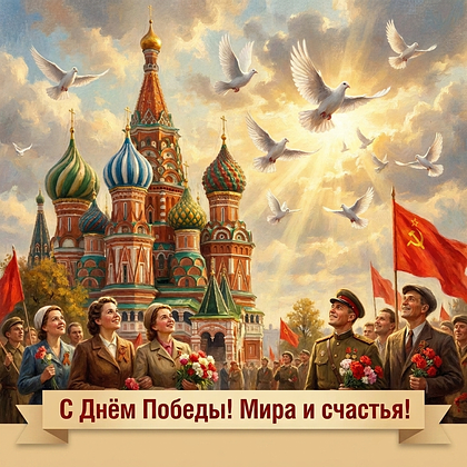 Открытки с Днем Победы 9 Мая в 2026 году: 140+ картинок и поздравлений