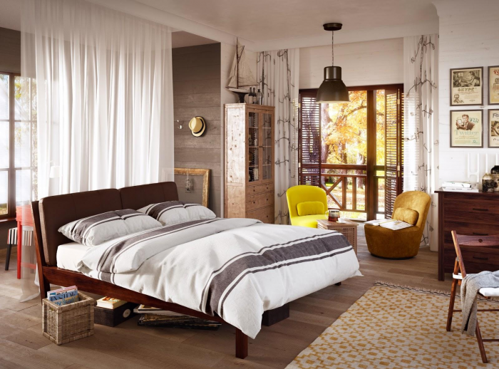 Жалюзи в спальню: фото, разновидности, материалы и цвета (55 фото)