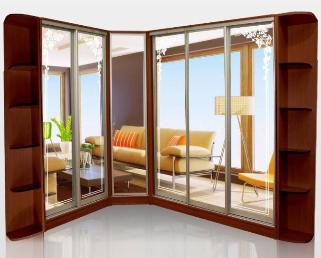 Шкаф-купе в интерьере: разновидности и особенности дизайна (104 фото)