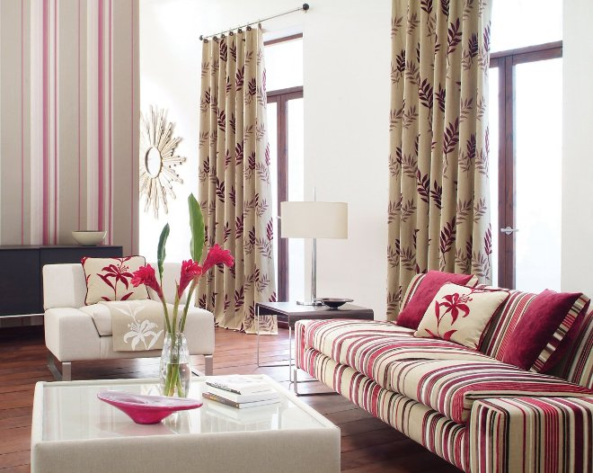 Обои в полоску: как создать нестандартный дизайн комнаты с помощью простых линий (104 фото)