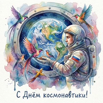 «Поехали!» Открытки с Днем космонавтики: 140+ картинок и поздравлений на 65-летие первого полета