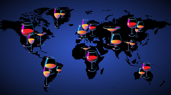 Типы алкоголя, которые предпочитают по всему миру