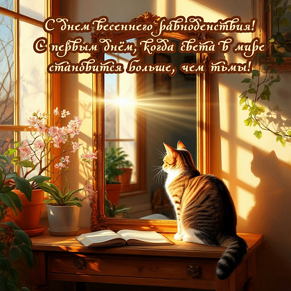 Открытки с днем весеннего равноденствия: 60+ картинок и поздравлений