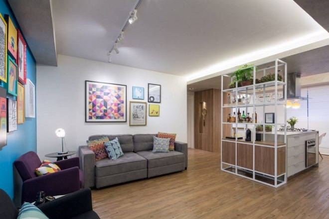 Как обустроить однокомнатную квартиру: планировка, отделка, цвет, свет (64 фото)