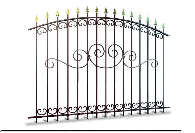 Кованые заборы: разновидности, преимущества и уход (102 фото)