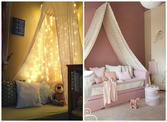 Балдахин над кроватью своими руками (79 фото)