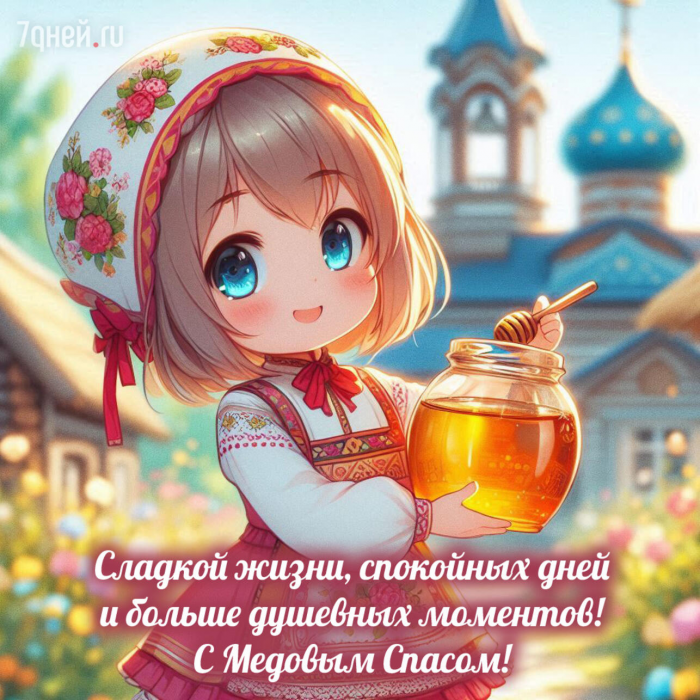 25+ открыток и картинок на Медовый Спас 2026: красивые поздравления с добрым смыслом