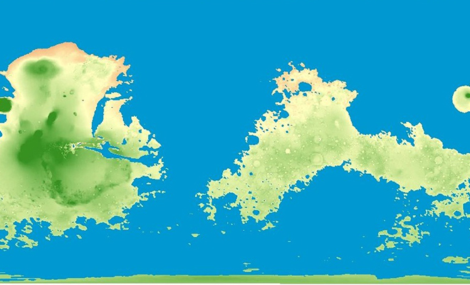 Ученые показали, каким был бы Марс с таким же количеством воды как на Земле