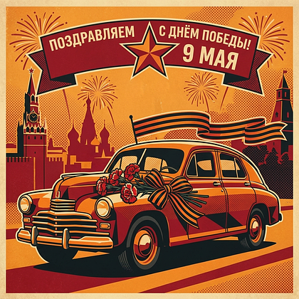 Открытки с Днем Победы 9 Мая в 2026 году: 140+ картинок и поздравлений