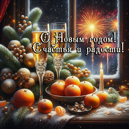 Открытки с Новым годом 2026: скачать 150+ картинок и поздравлений